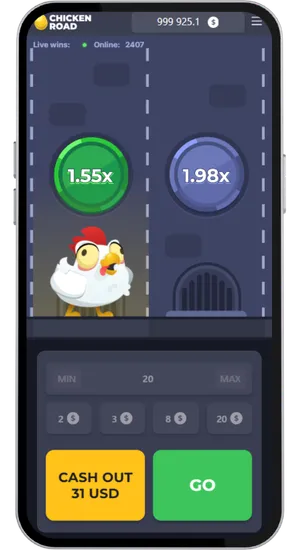 El gallo sigue avanzando mientras el multiplicador continúa creciendo en la pantalla