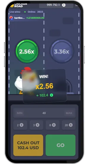 notificação de grande ganho após cashout realizado